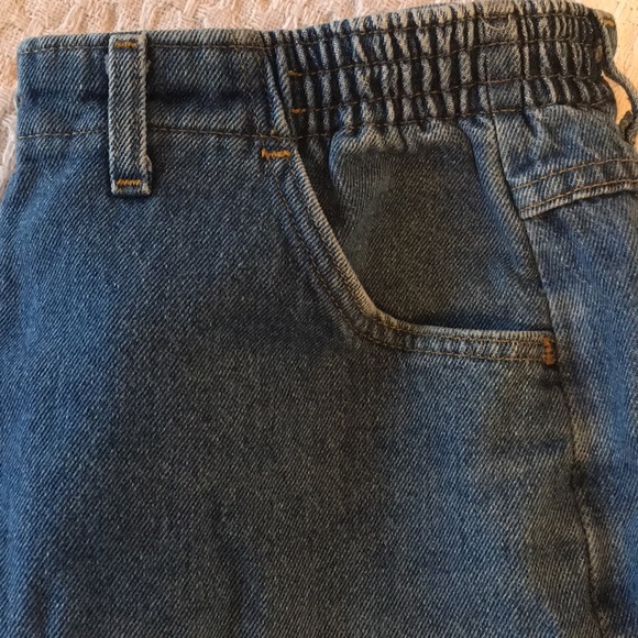 LL Bean Comfort Waist  Blue Denim Jeans Lg 18 P - Picture 7 of 8